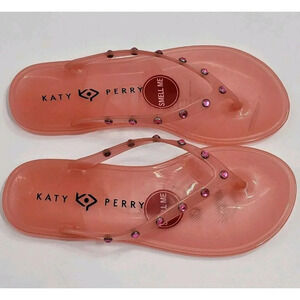 Katy Perry Geli Gem Women's US 5/35 Jeweled Jelly Flip Flop Sandal 34KP1517